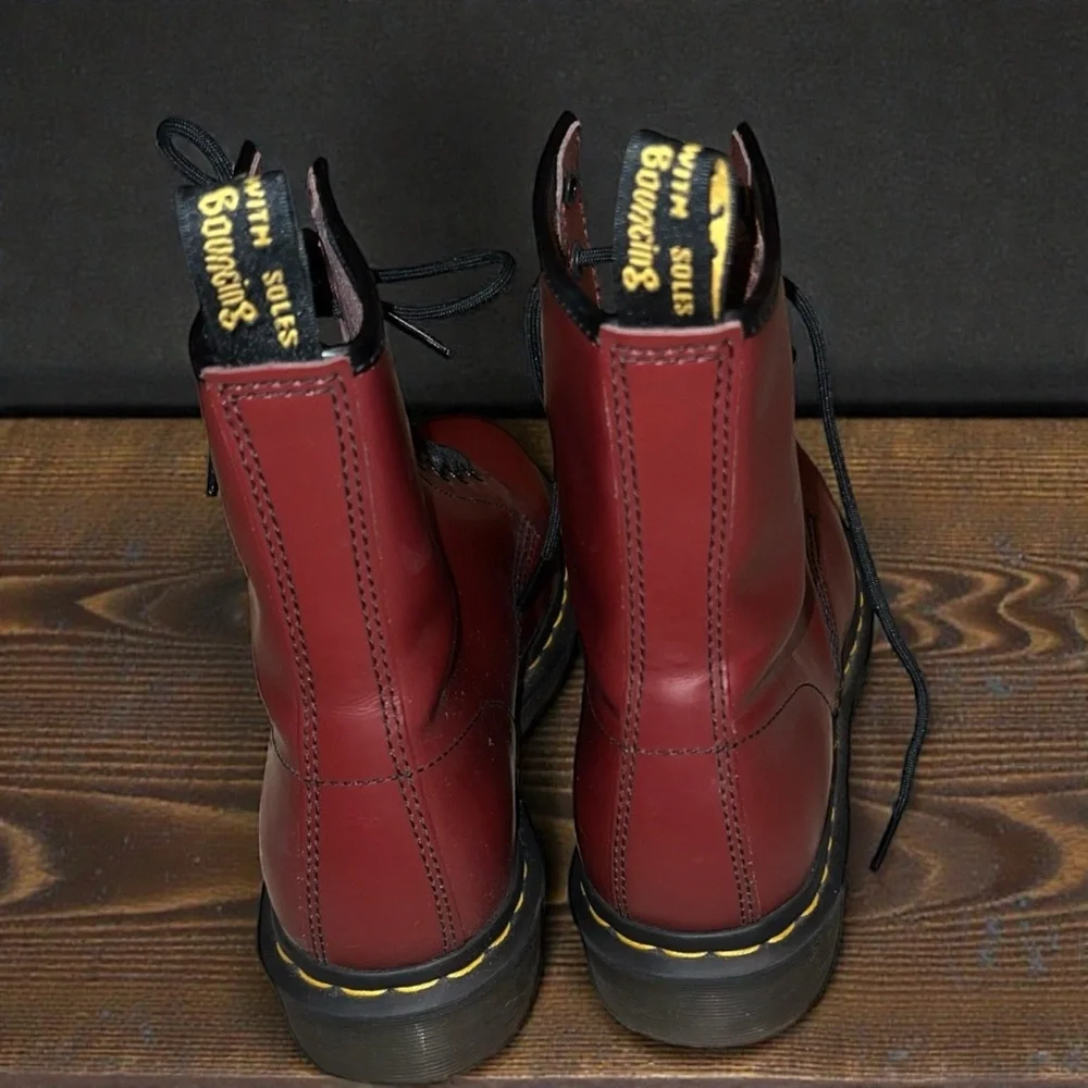 Dr. Martens Cherry Red Boots - Picture 3 of 8